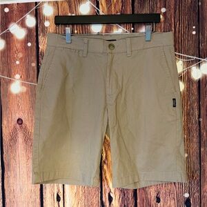 Silver Jeans Men's Khaki Flat Front Shorts